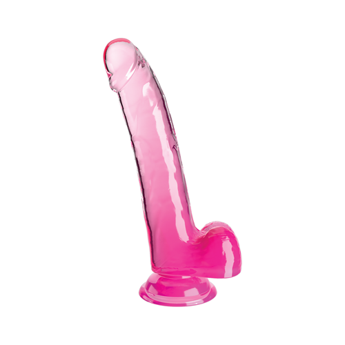 King Cock Clear - Dildo met ballen - 24 cm